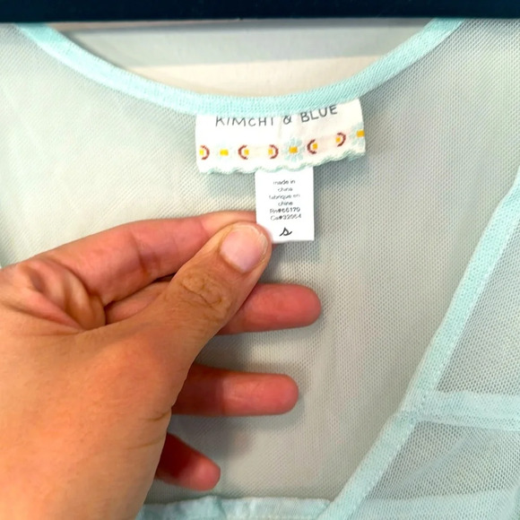 KIMCHI BLUE Boho Hippy Y2k see through  Dress Swimsuit Cover-Up  Size Small 1533 - Picture 2 of 11